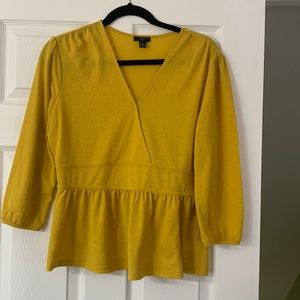 Ann Taylor Mustard Top
